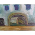 Средна картина масло на платно Испания - 3798